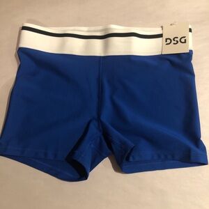 DSG Women’s Size M Compression Shorts Mid-Rise 3” Inseam Blue